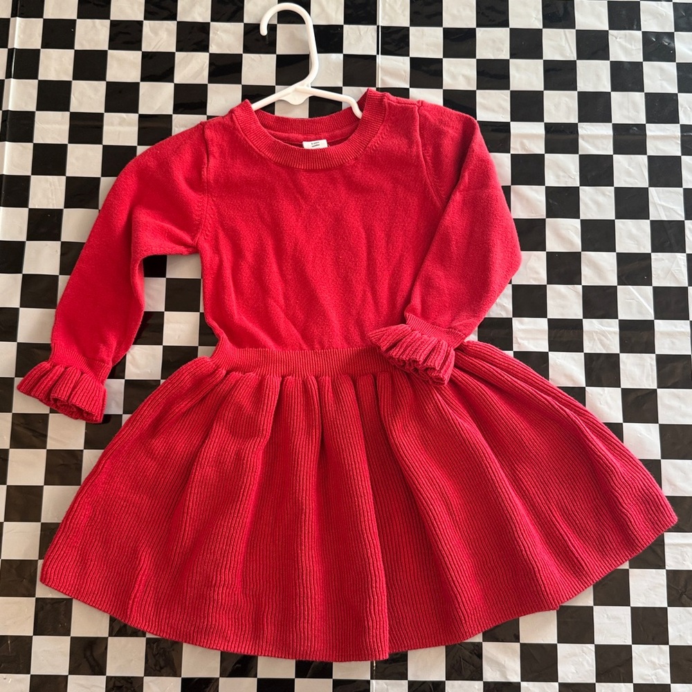GAP Vibrant Red Toddler Sweater-Dress